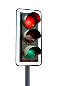 red traffic light